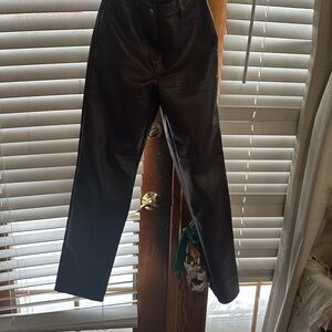 Wilfred Dark faux Leather Pants